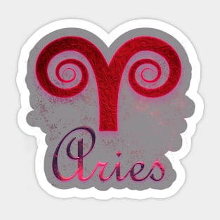 Aries Horoscope Sticker